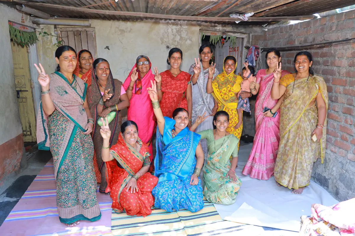 A group of rural women entrepreneurs